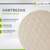Juskys Drehstuhl Clyde 4er Set - Stuhl mit Armlehne - Stoff Produktbild-Vorschau 5