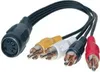 DIN Kabel-5-pol. Buchse/ 4 Cinchstecker 0,2m Produktbild-Vorschau 1