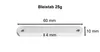 5 Stück Bleistäbe je 25g, Bleistreifen, Bleistangen, Produktbild-Vorschau 3