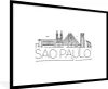 MuchoWow® MuchoWow® Gerahmtes Poster Stadtbild "Sao Paulo" Produktbild-Vorschau 1