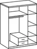 Kleiderschrank Cork Plankeneiche graphit industrial 135 cm Produktbild-Vorschau 8