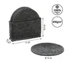 Untersetzer aus Filz rund Ø 10cm, 8er Set Produktbild-Vorschau 3