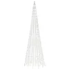 vidaXL Choinka LED na maszt 1534 diody LED zimna biel 500 Podgląd zdjęcia produktu 4