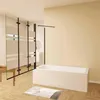 AICA 130cmx140cm Badewannenaufsatz Schwarz mit Blickdichten Produktbild-Vorschau 3