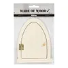 Porte miniature en bois avec charnières, 13x10cm Voir les images du produit 2