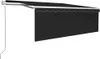 vidaXL Markise Automatisch mit Rollo LED Windsensor 4,5x3m Produktbild-Vorschau 1