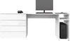 Schreibtisch "Vaasa" 196cm, weiß-glänzend Produktbild-Vorschau 2