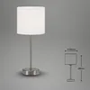 Lampe de table BRILONER LEUCHTEN FABRIC, 25 W, IP20, blanc, Voir les images du produit 6