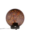 LED Kugel mit Drahtlicherkette - stehend - 80 bernsteinfarbene LED - D: 20cm - f. Außen - rauchgrau Produktbild-Vorschau