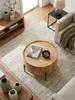 Couchtisch Akazie Massivholz 60x60x41 cm Rund mit Produktbild-Vorschau 4