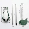 Regenmesser Frosch mit Metall Erdspieß Niederschlagsmesser Produktbild-Vorschau 2