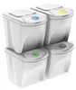 Odpadkový koš SORTIBOX popelavě šedý - 4x25L Náhled obrázku produktu 4