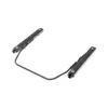 A black metal seat slider mechanism shown against a white background. Produktbild-Vorschau