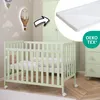 ZEE BAMBI Mint Beistellbett Baby mit Matratze & Rollen Produktbild-Vorschau 1