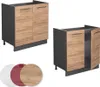 Spülenunterschrank Vicco Fame-Line Goldkraft Eiche 80 cm Produktbild-Vorschau 5