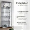 K-Möbel Glaseinlegeboden 4er-Set Glasboden für 2 TRG. Produktbild-Vorschau 6
