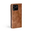 A brown flip-style phone case for a Xiaomi Redmi 10C is shown against a white background. Produktbild-Vorschau