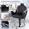 COSTWAY Friseurstuhl höhenverstellbar, Salonstuhl 360° Produktbild-Vorschau 7