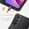Samsung Galaxy A35 5G Handyhülle in Schwarz mit Leder Produktbild-Vorschau 7
