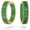 Swarovski Uni Matrix Creolen Grün Gold‑Tone 5658651 Produktbild-Vorschau 1