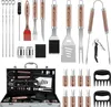 Grillbesteck Set Edelstahl 29 Stück BBQ Grill Zubehör Produktbild-Vorschau 1