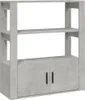 vidaXL Príborník betón sivý 80x30x90 cm odvodený výrobok z Náhľad obrázku produktu 2
