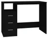 vidaXL Písací stôl so zásuvkami čierny 102x50x76 cm z Náhľad obrázku produktu 1