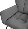 ML-Design houpací křeslo tmavě šedé houpací křeslo froté Náhled obrázku produktu 5