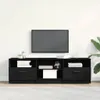 vidaXL Mobile TV con ante, 150 x 33,5 x 45 cm, nero, Anteprima dell’immagine prodotto 2
