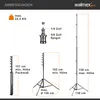 Diagram showing dimensions and specifications of a lamp stand. Podgląd zdjęcia produktu