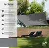 tectake® Sonnensegel rechteckig mit UV-Schutz 50+ Produktbild-Vorschau 3