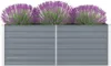 DELUKE® Hochbeet für Garten OSKAR Grau | 160x80x45cm | Produktbild-Vorschau 3