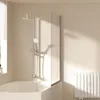 EMKE 80x140cm Duschtrennwand für Badewanne Faltwand Produktbild-Vorschau 7