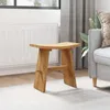 vidaXL Koupelnová stolička hnědá 50 x 29,5 x 50,5 cm Náhled obrázku produktu 3