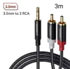 AUX Klinke Kabel 3,5mm Stecker Chinchkabel Audio Splitter Produktbild-Vorschau 10
