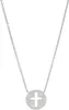 Collier Smart Jewel Mittelteil rund mit Zirkonia, Silber Produktbild-Vorschau 1