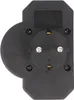 Presa multipla 2x Euro e 1x contatto di terra nero con Anteprima dell’immagine prodotto 3
