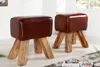 riess-ambiente Design Sitzhocker TURNBOCK mit Echtleder Produktbild-Vorschau 4