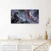 Wanduhr aus Glas mit Motiv Astronaut im All- 60 x 30 cm - Produktbild-Vorschau 4