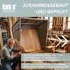 Strandkorb Schleswig Pinie braun PE mokka Dessin 553 Produktbild-Vorschau 11