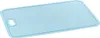 A light blue plastic cutting board with a handle and measurement markings. Náhled obrázku produktu