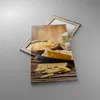 Bild auf Leinwand - Leinwandbild - Käse Schreibtisch Essen Produktbild-Vorschau 2