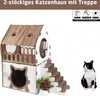 XL Katzenhaus Katzenhäuschen Katzenhütte Katzenhöhle Produktbild-Vorschau 1
