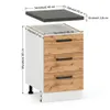 ULWEHOME | Schubladenschrank 40 cm Eiche Wotan, Produktbild-Vorschau 2