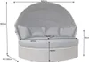 riess-ambiente Outdoor Sonneninsel PLAYA LIVING 160cm grau Produktbild-Vorschau 13