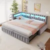 Letto imbottito Flieks 90x200cm con letto estraibile Anteprima dell’immagine prodotto 1