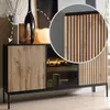 BETTSO Moderne Kommode SENTINO 154 Graphit Schwarz Eiche Produktbild-Vorschau 5