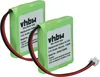 vhbw 2x Akku kompatibel mit Siemens Gigaset E455, E455 Sim, Produktbild-Vorschau 1