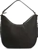 A black leather handbag is shown against a white background. Voir les images du produit