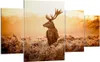 Bild auf Leinwand - Leinwandbild - Hirsch Natur Feld - Produktbild-Vorschau 1